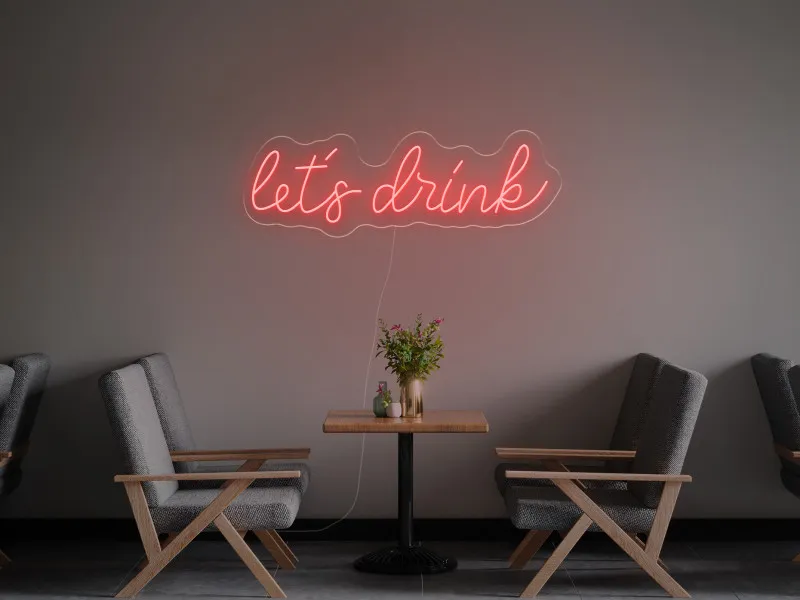 Let`s Drink - Insegne al neon a LED